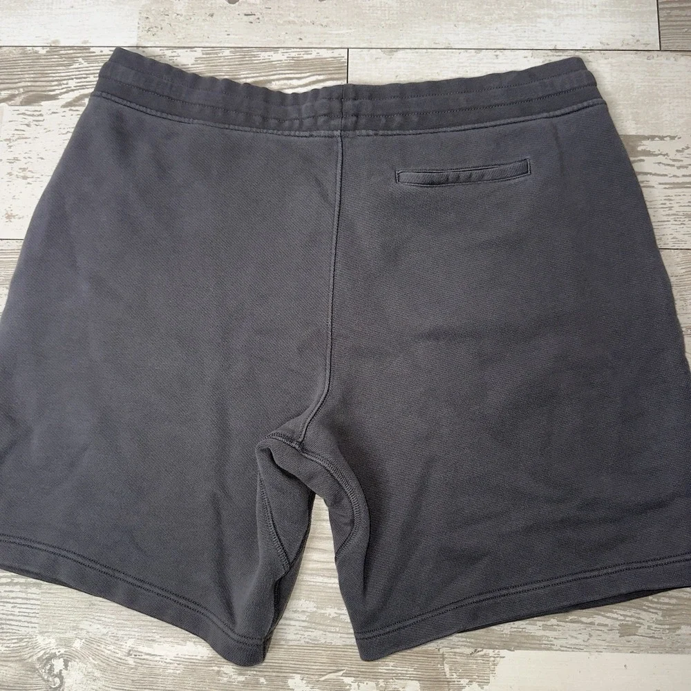 Banana Republic Organic Cotton Sweat Shorts Men's Large Gray Drawstring Casual
